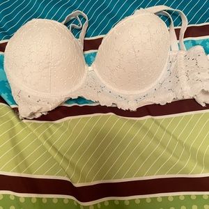White Lace Bra